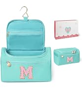 COSHAYSOO Travel Gifts for Women Travelers Trip Unique Initial Hanging Toiletry Bags, Personalize...