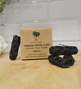 Vegan Bamboo Charcoal Dental Floss Refill Refill | Natural Candelilla Wax | 30M x4 ...