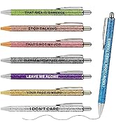 WY WENYUAN Funny Ballpoint Pens, Fine Point Smooth Writing Pens, Pastel Personalized Pretty Journ...