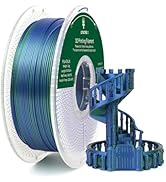 LOTACTREE Silk PLA Filament, Dual Colors Green Blue Silk Filament 1kg Spool (2.2lbs), 3D Printer ...