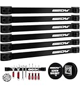 Magnetic Tool Holder Storage Organizer: 7-Piece Garage Wall Mount Rack Organization Strip Power M...