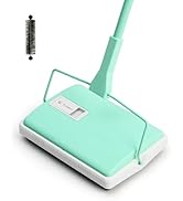 Eyliden X-Large Carpet Sweeper - Quiet Manual Sweeper for Carpets &amp; Rugs | 1 Extra Refill Roller ...