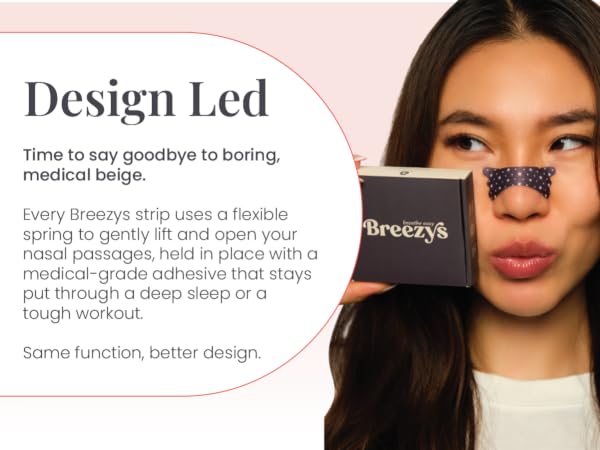 Girl wearing Start Night Breezys and holding the box.