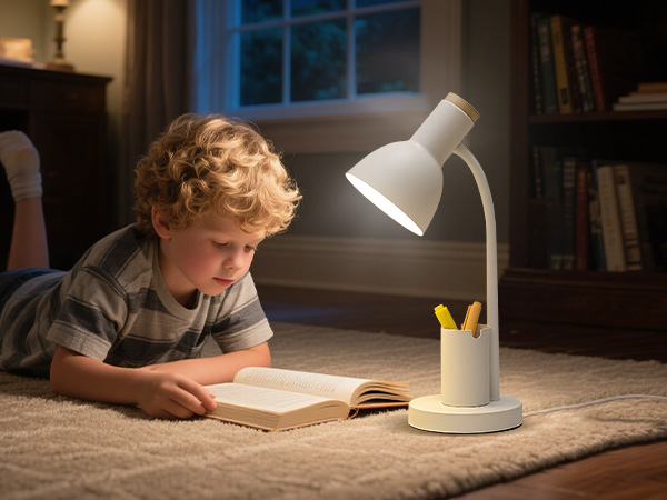 Desk lamp comes with led lamp with pen holder and phone holder