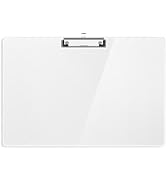 Macroclo Extra Large 11x17 Clipboards, Plastic Drawing Boards with Low Profile Clip Horizontal Cl...