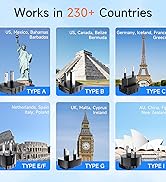 TREVOLTY 2000W Voltage Converter US to Europe, 220V to 110V Converter for Hair Dryer, 7-in-1 Euro...