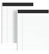 AILZFEI 2 Pack of Legal Pads 8.5 x 11 College Ruled Writing Pads 8.5