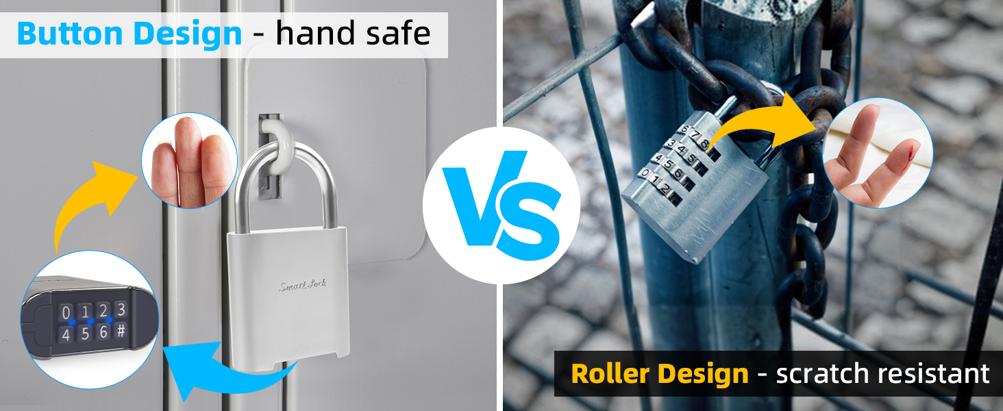 4-8 digit combination padlock