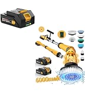 Qimedo Electric Spin Scrubber Extra Large Brush Q3,9000 mAh Best Battery Power Scrubber for Clean...