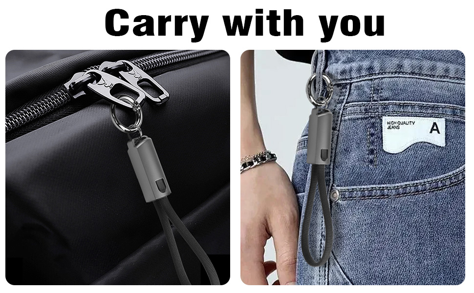 USB C Keychain Cable