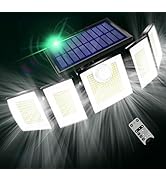 MDCMDCM Solar Lights Outdoor Motion Sensor IP65 Waterproof - 416 LEDs 3000LM Bright 3 Warm White ...