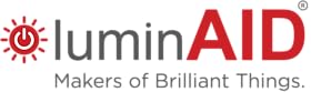 LuminAID logo with words: Makers of brilliant things