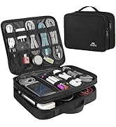 MATEIN Cable Organizer Bag, Large Travel Storage Bag Sturdy Tool Case with Handle for Cellphone C...