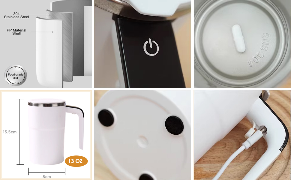 Self-stirring Coffee Mug