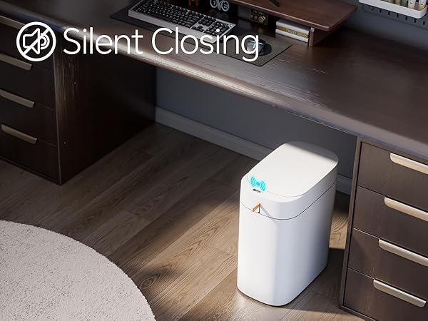 Silent lid opening in office