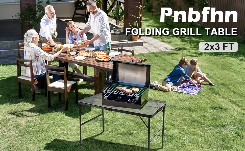portable folding gill table