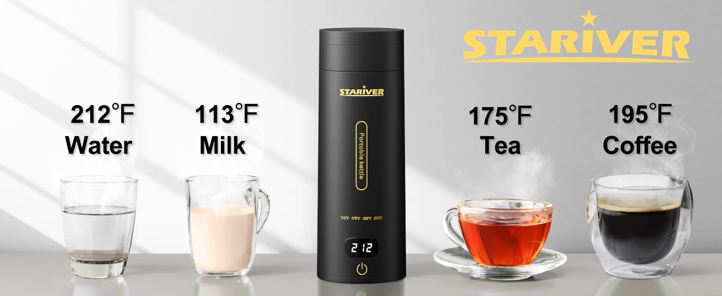Portable Electric Kettle Small Mini Travel Electric Tea Kettle Hot Water Boiler