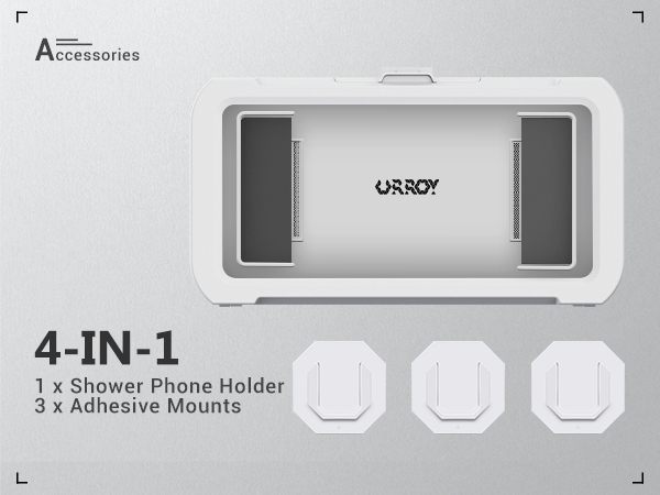 shower phone holder