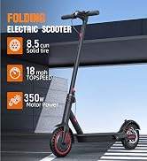 Electric Scooter Adults, Foldable 8.5"/10" Tires E Scooter for Adults, 19 Mph, 350W Motor Fast Sc...