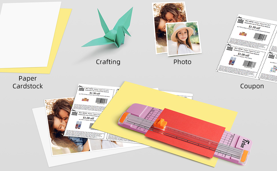 pink paper cutter and trimmer