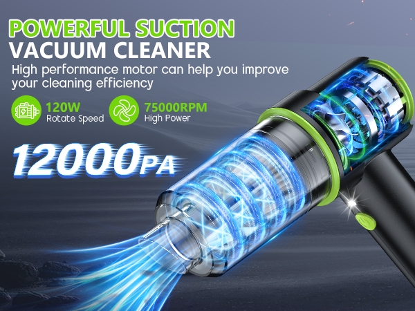 12000PA Powerful Suction Vacuum Cleaner