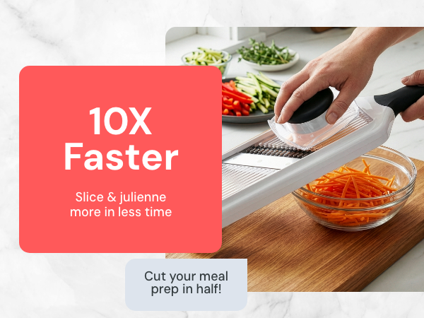 Fullstar handheld mandoline slicer slice and julienne in less time
