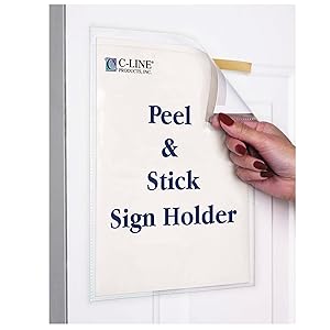 C-Line Peel &amp; Stick Sign Holders