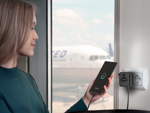 adaptador de enchufe europeo a americano