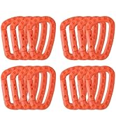 Tactical Carabiner Keychain -12/15/16 Pack Hard Polymer Carabiners D Rings Light Weight Spring Sn...