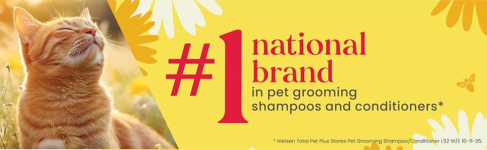 #1 national brand in pet grooming shampoos and conditioners