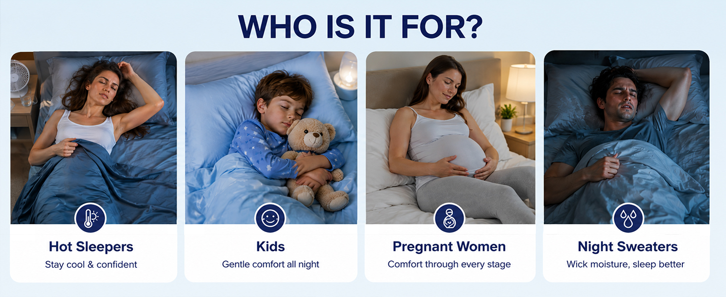 WHO IS IT FOR? Hot Sleepers Kids Pregnant Women Night Sweaters