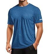 MAGCOMSEN Men's Workout Shirts Short Sleeve Tees Quick Dry Moisture Wicking Athletic Gym Running ...