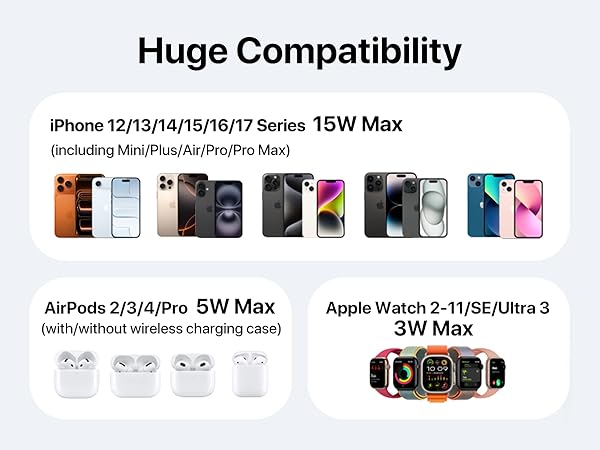 4 in 1 magnetic wireless charging station for apple devices