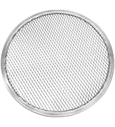Healvian 16 Inches Pizza Pan Aluminum Pizza Rack Pizza Plate Seamless Pizza Baking Screen with Th...