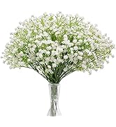 N&T NIETING Baby Breath Flowers,10Pcs Fake Gypsophila Plants Artificial Baby Breath Flowers for W...