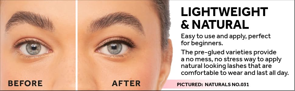 Pre Glued, Lightweight &amp;amp; Natural False Lashes
