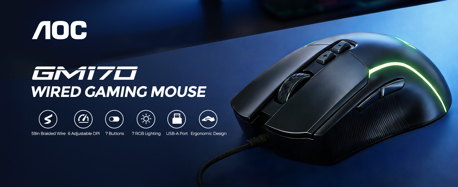 wired gaming mouse