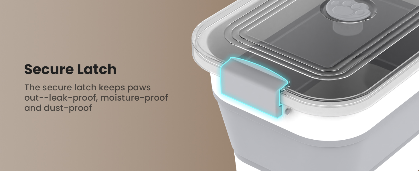 Dog Food Storage Container Collapsible Dog Food Container with Airtight Lids