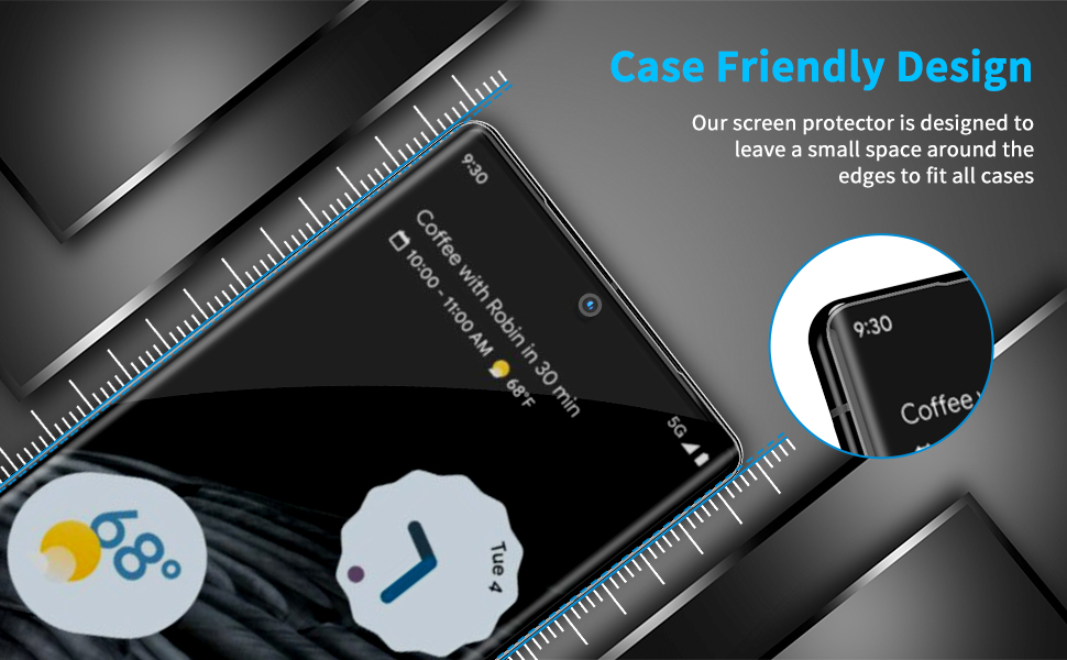 [3 Pack] Google Pixel 7 Pro Screen Protector 