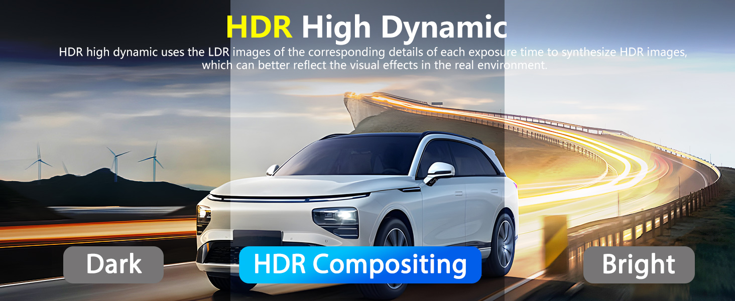 Rear View Mirror Video Recroder Car DVR 4.5" Mirror Dash Cam Backup Smart Rearview Front and Rear