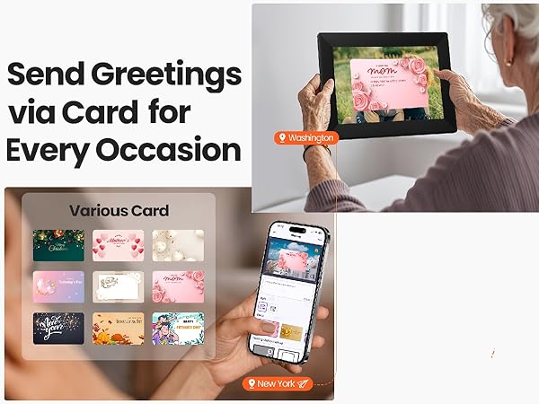 Uhale 10.1inch Digital Picture Frame WiFi Smart Touch Screen Digital Photo Frame