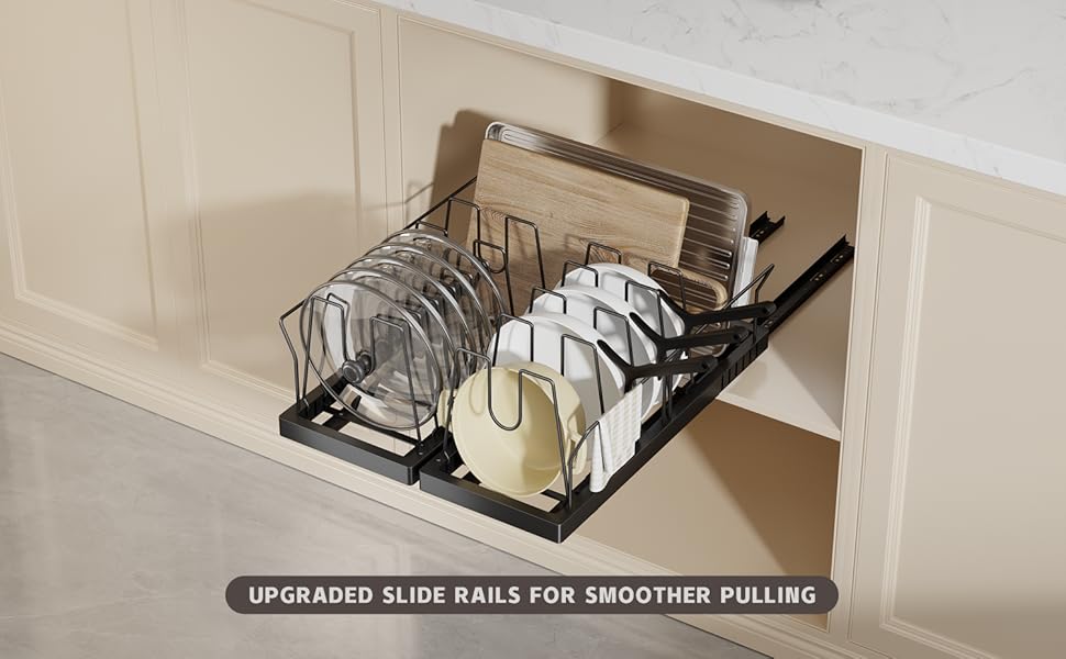 pull out pots and pans organizer