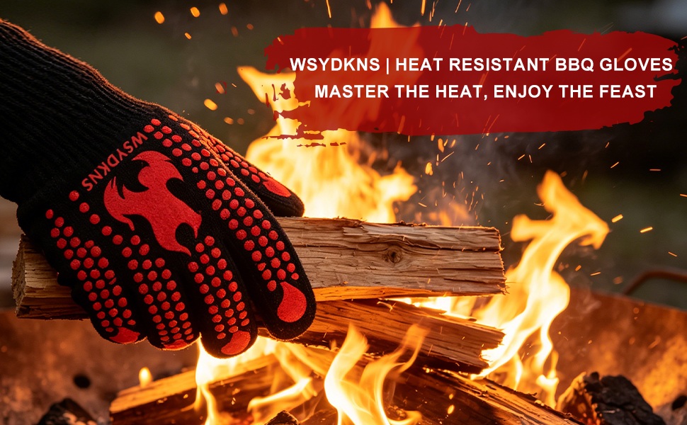 HEAT RESISTANT BBQ GLOVES