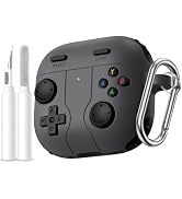 Getino Game Case for AirPods 4 2024 Cover with Cleaner Kit, Keychain, Compatible with Apple Airpo...