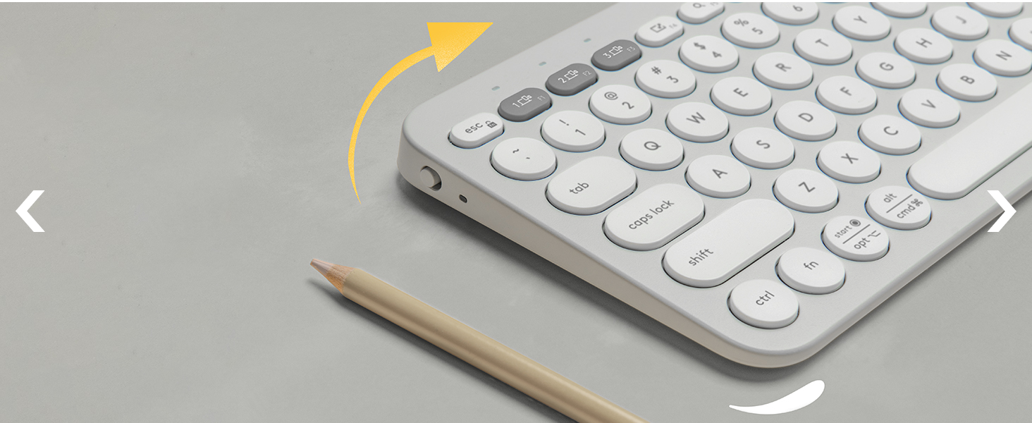 zoom of pebble keys 2 k380s bluetooth slim keyboard