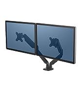 Fellowes Platinum Series Adjustable Dual Monitor Arm (8042501), Black
