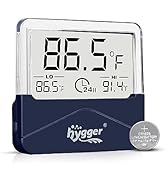 hygger Digital Aquarium Thermometer Records Max Min Temperature Sensor Gauge with LCD Display Sti...