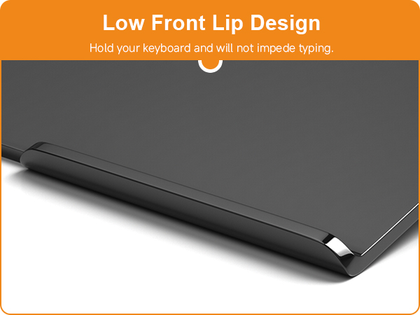 black computer keyboard riser for desk