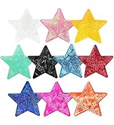 10Pcs Sequin Star Iron on Patches Shiny Stars Patches Embroidery Sequin Patches for Clothes Hats ...