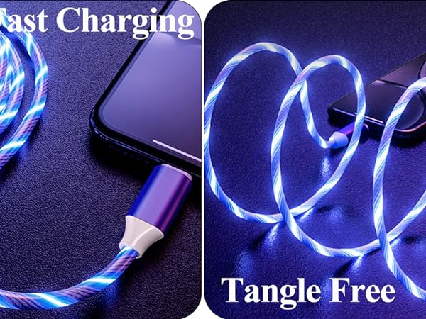 micro usb light up charging cable